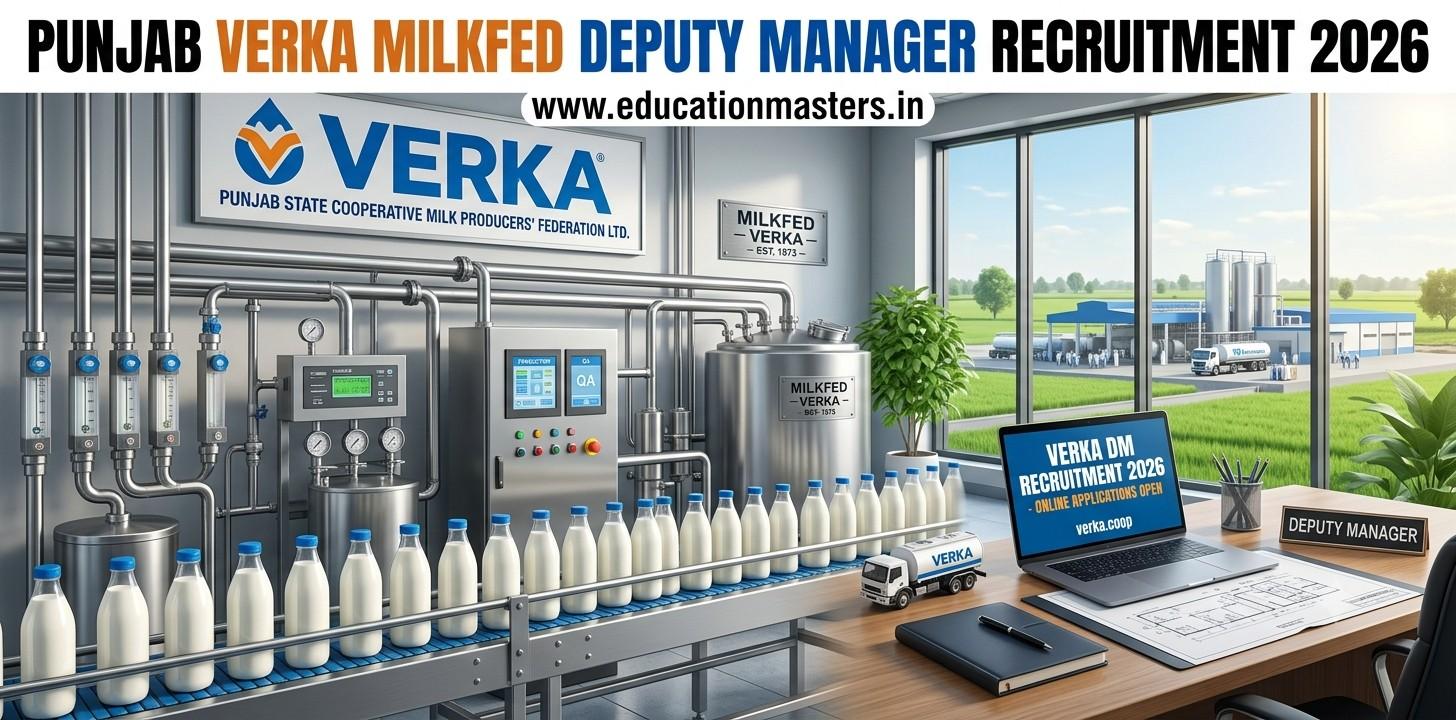 Punjab Verka Milkfed Deputy Manager Recruitment 2026